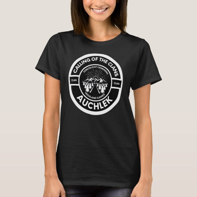 T-shirt Auchlek Scottish Torch Light Ceremony Highland Gam (Devant)