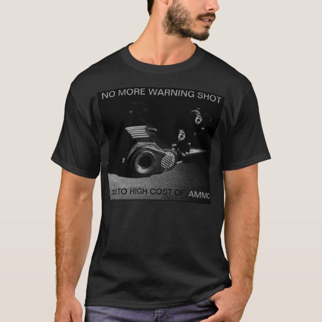 T-SHIRT AUCUN AVERTISSEMENT TIRER LA CHEMISE (Devant)