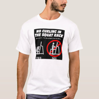 T-shirt Aucun bordage dans le support accroupi