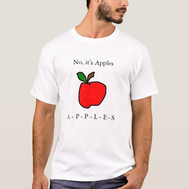 T-shirt Aucun c'est des pommes (Devant)