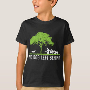 T-shirt Aucun Chien Laissé Derrière Mignonne Propriétaire 