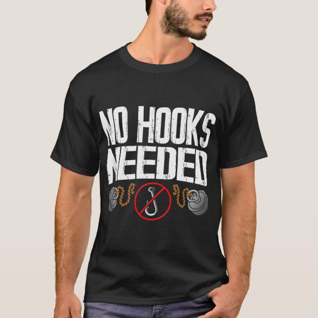 T-shirt Aucun crochet nécessaire - Chasse au trésor Aimant (Devant)