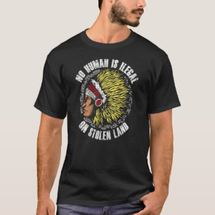 T-shirt Aucun Être Humain N'Est Illégal Sur Des Terres Vol