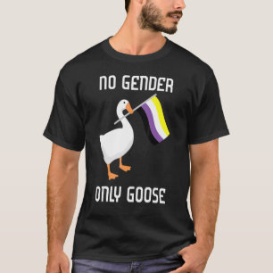 T-shirt Aucun Genre Seulement Oie Drapeau Non binaire Lgbt
