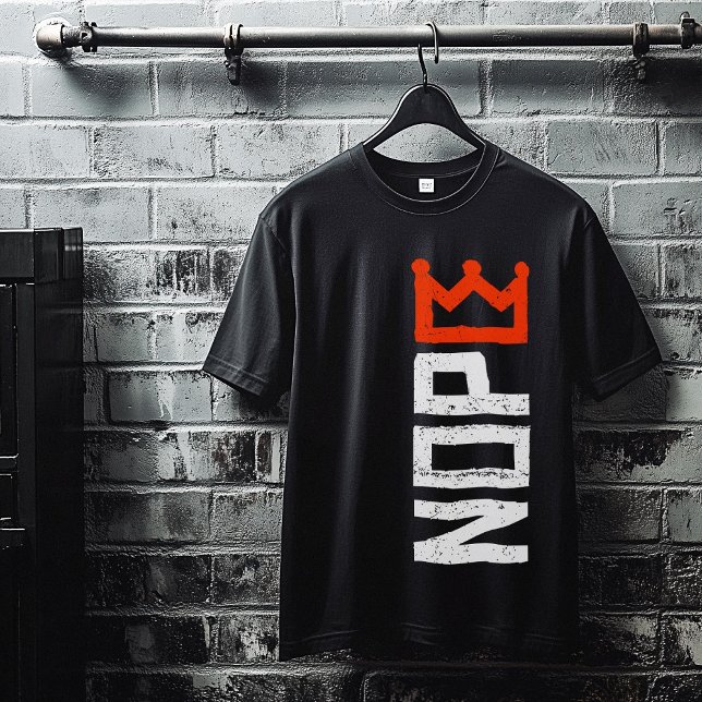 T-shirt Aucun Kings Nope Signe de protestation Texte Verti (No Kings Nope Protest Sign Vertical Bold Text T-Shirt)