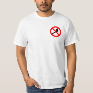 T-shirt Aucun logo de ventilateurs de feuille