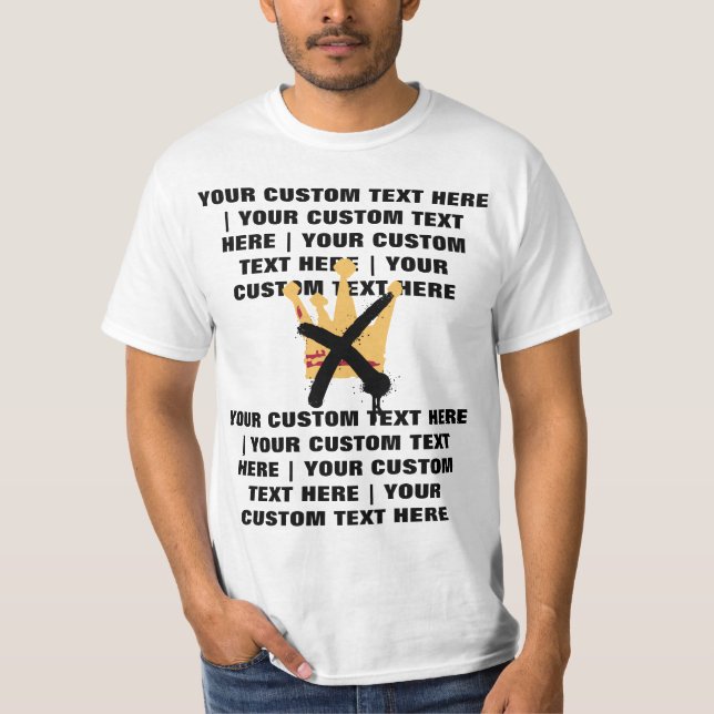 T-shirt Aucun motif de protestation personnalisé anti-mona (Devant)