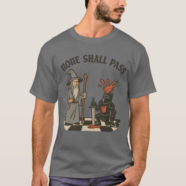 T-SHIRT AUCUN NE DOIT PASSER (Devant)