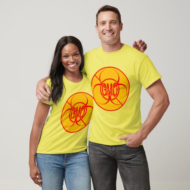 T-shirt Aucun OGM Chemises Bio Risque OGM Organique Person (Unisexe)