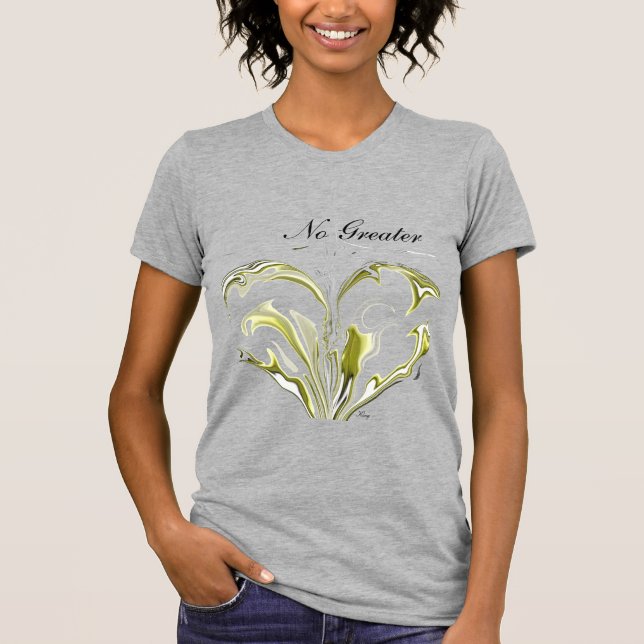 T-shirt "Aucun plus grand amour" par Michael Crozz (Devant)