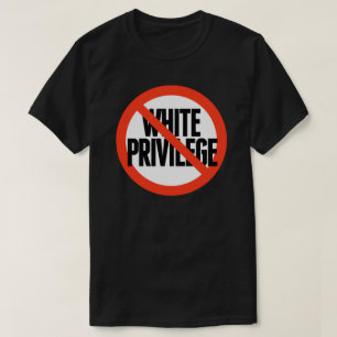T-shirt Aucun privilège blanc