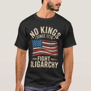 T-shirt Aucun Rois En Amérique Depuis 1776 Lutter Contre L