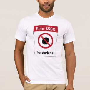 T-shirt Aucun signe des durians (2), Singapour