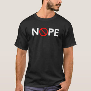 T-shirt Aucun symbole Nope Cercle Signal Interdit C Interd