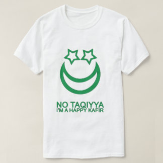 T-shirt Aucun Taqiyya je suis une satire religieuse de