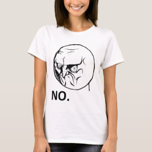 T-shirt Aucun visage fâché Rageface Meme de rage comique