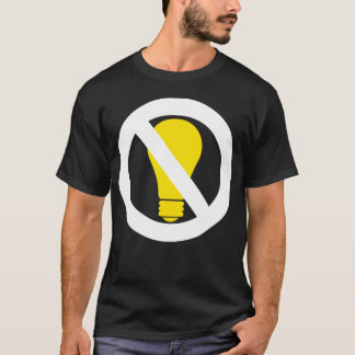 T-shirt aucune ampoule à incandescence