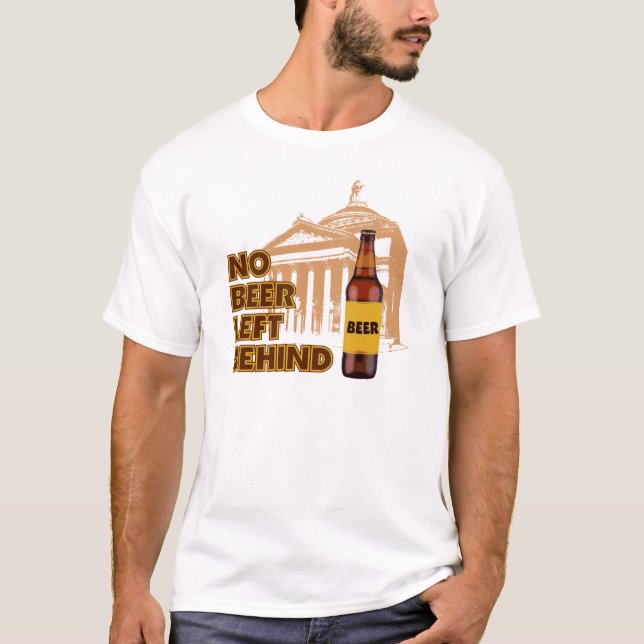 T-shirt Aucune bière laissée (Devant)