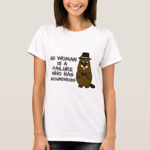 T-shirt Aucune femme n'est un échec qui a des marmottes