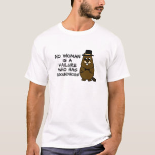T-shirt Aucune femme n'est un échec qui a des marmottes