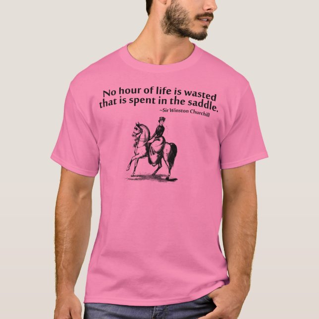 T-shirt Aucune heure de la vie n'est gaspillée (Devant)