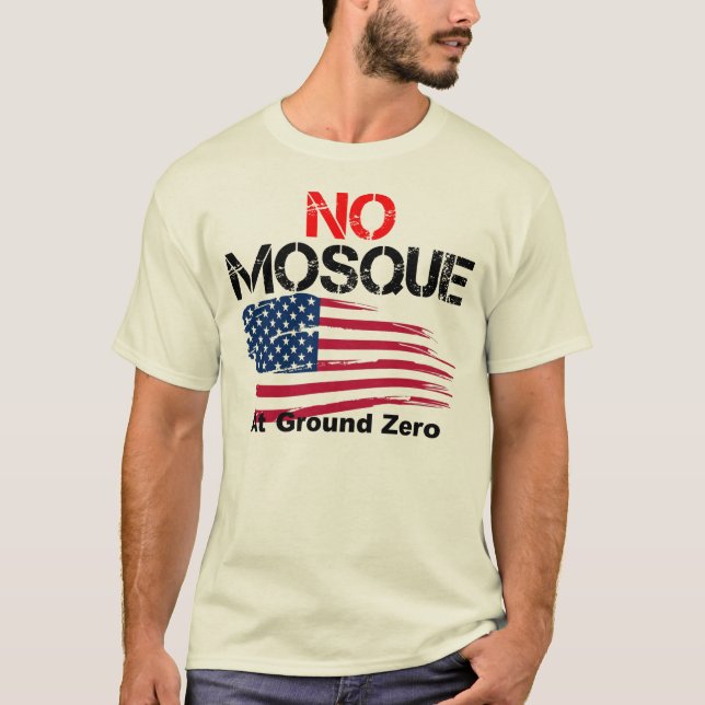 T-shirt Aucune mosquée à point zéro (Devant)