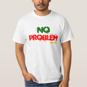 T-shirt Aucune pièce en t blanche de valeur de la Jamaïq