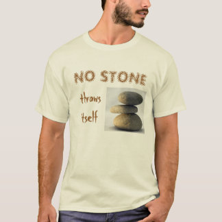 T-shirt Aucune pierre ne se jette - lumière