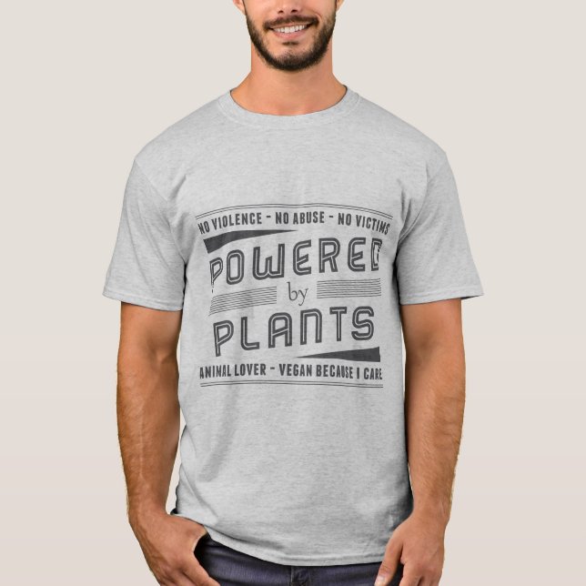 T-shirt Aucune violence actionnée par des plantes (Devant)