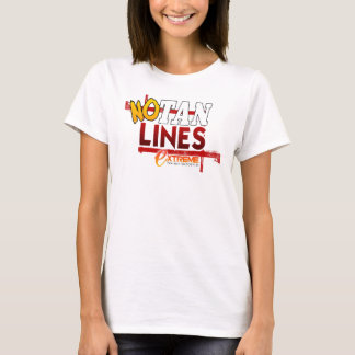 T-shirt Aucunes lignes de Tan