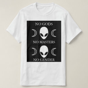 T-shirt AUCUNS DIEUX AUCUNS MAÎTRES AUCUN style 2 de GENRE