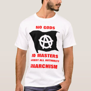 T-shirt aucuns dieux aucuns maîtres sur la chemise blanch