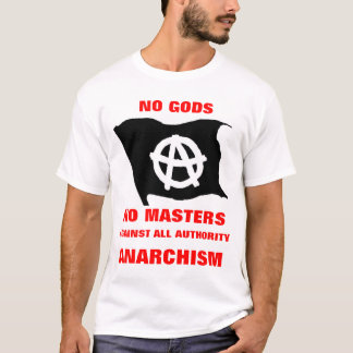 T-shirt aucuns dieux aucuns maîtres sur la chemise blanche