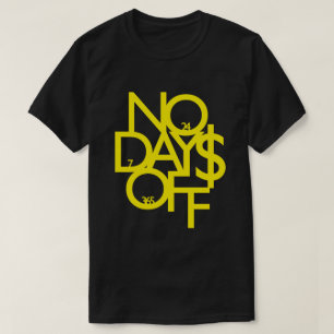 T-shirt Aucuns jours de congé la chemise - jaune/noir