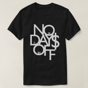T-shirt Aucuns jours de congé la chemise - noir/blanc