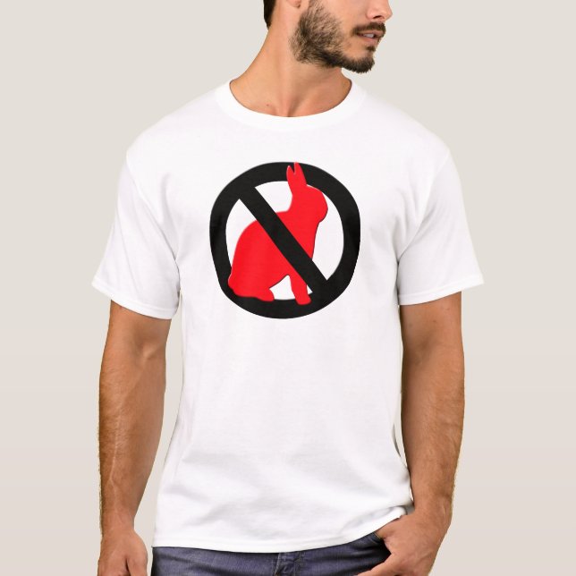 T-shirt Aucuns lapins permis (Devant)