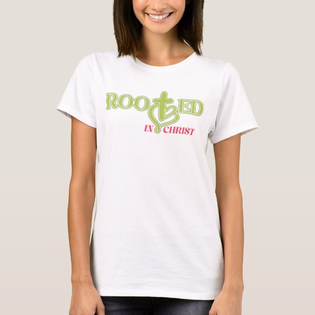 T-shirt Audacieux ancré dans la Bible du Christ Verse Tee (Devant)