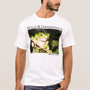 T-shirt Audacieux et dangereux - grenouille de singe