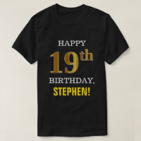 Audacieux, noir, anniversaire d'or de Faux 19ème