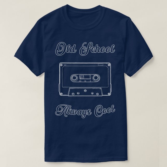 T-shirt Audio Cassette Vielle Scolaire Bande (Design devant)