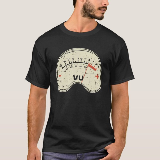 T-shirt Audio Engineer Vu Meter pour Audio Technician Soun (Devant)