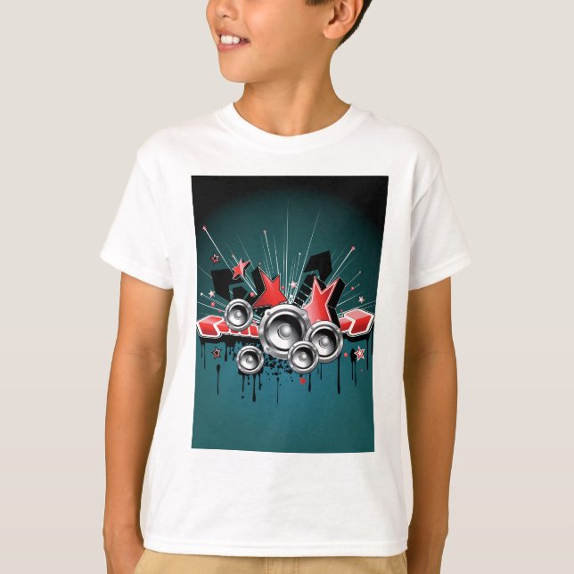 T-shirt Audio haut-parleurs musicaux (Devant)