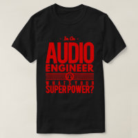 Audio/Sound Engineer Black/Red Men's Pro Tools