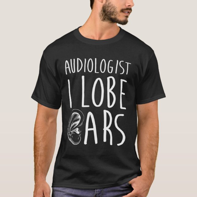 T-shirt Audiologiste Lobe Docteur en audiologie Au D (Devant)