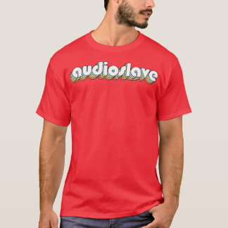 T-shirt Audioslave Retro Typographie Arc-en-ciel style déf
