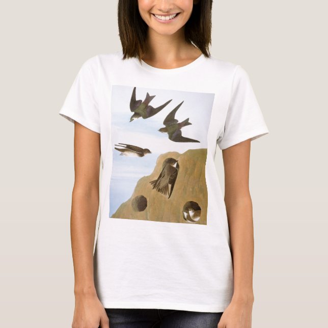 T-shirt Audubon : Hirondelles (Devant)