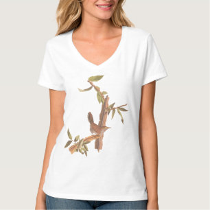 T-shirt Audubon's Bewick's long Tail Wren Song Bird