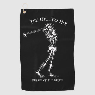 T-Shirt auf! Skeleton Pirate  Golfhandtuch