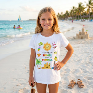T-Shirt Auf Wiedersehen Schule Hallo Sommerparty