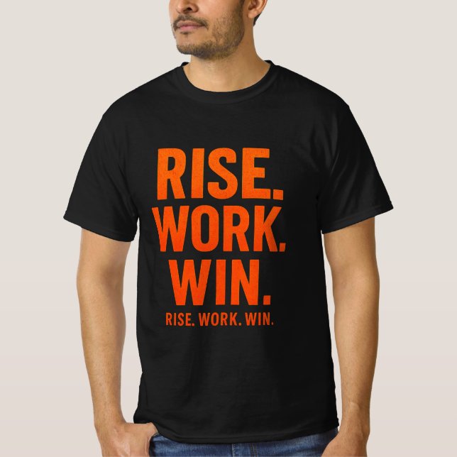 T-shirt AUGMENTE. WORK. WIN - Motivation inspirante (Devant)